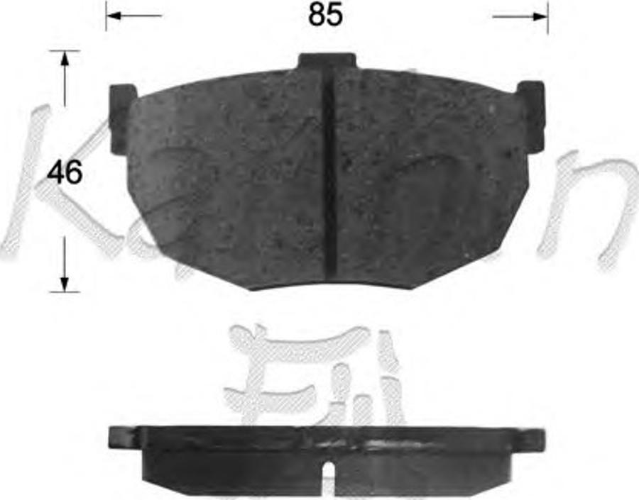 Kaishin D1113 - Komplet Pločica, disk-kočnica www.molydon.hr