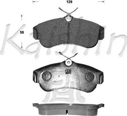 Kaishin D1180 - Komplet Pločica, disk-kočnica www.molydon.hr