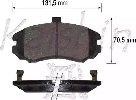 Kaishin D11224 - Komplet Pločica, disk-kočnica www.molydon.hr