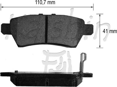 Kaishin D1272 - Komplet Pločica, disk-kočnica www.molydon.hr