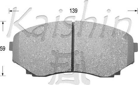 Kaishin D3110 - Komplet Pločica, disk-kočnica www.molydon.hr