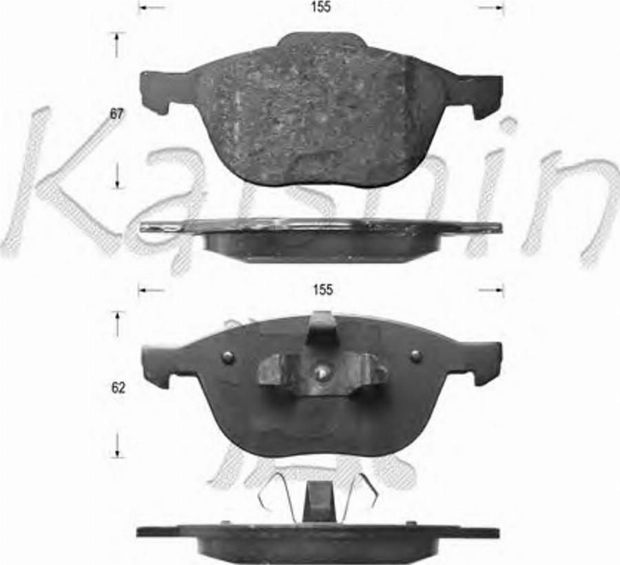 Kaishin D3128 - Komplet Pločica, disk-kočnica www.molydon.hr