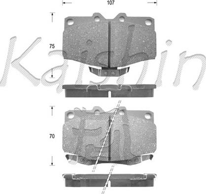 Kaishin D2096 - Komplet Pločica, disk-kočnica www.molydon.hr