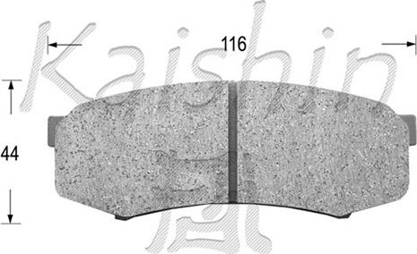 Kaishin D2090 - Komplet Pločica, disk-kočnica www.molydon.hr