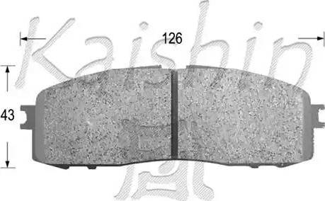 Kaishin D2062 - Komplet Pločica, disk-kočnica www.molydon.hr