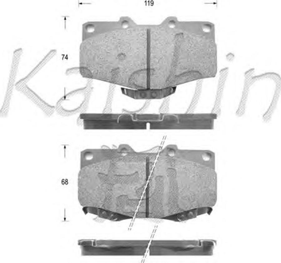 Kaishin D2160 - Komplet Pločica, disk-kočnica www.molydon.hr