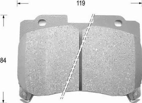 Kaishin D2136 - Komplet Pločica, disk-kočnica www.molydon.hr