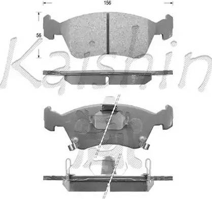 Kaishin D2170 - Komplet Pločica, disk-kočnica www.molydon.hr