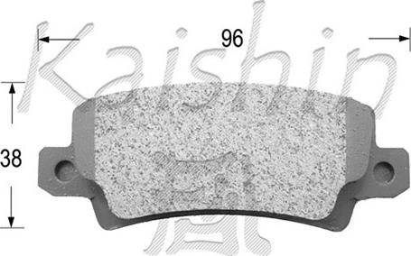 Kaishin D2227 - Komplet Pločica, disk-kočnica www.molydon.hr