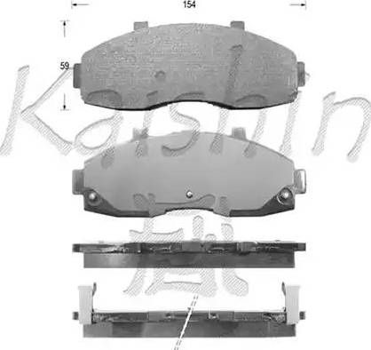 Kaishin D7077 - Komplet Pločica, disk-kočnica www.molydon.hr