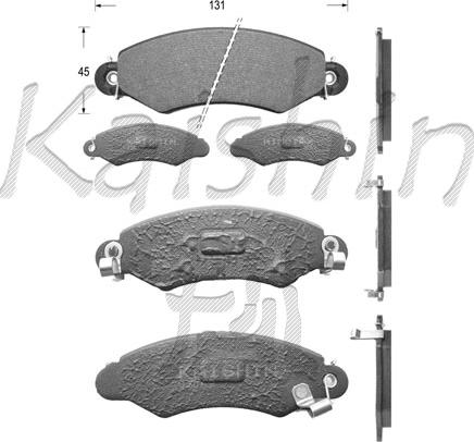 Kaishin FK9046 - Komplet Pločica, disk-kočnica www.molydon.hr