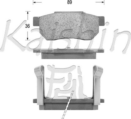 Kaishin FK5042 - Komplet Pločica, disk-kočnica www.molydon.hr