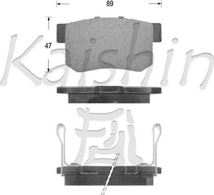 Kaishin FK5066 - Komplet Pločica, disk-kočnica www.molydon.hr