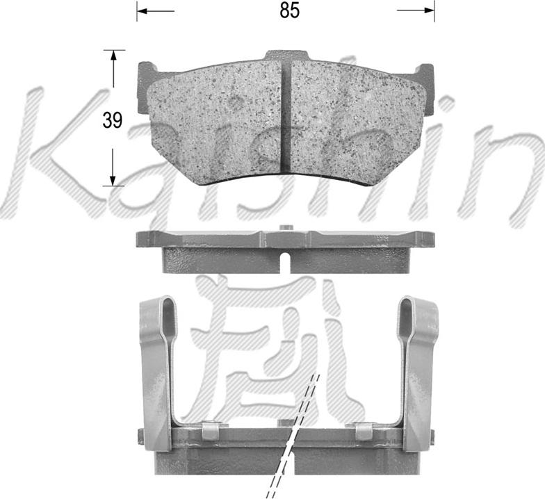 Kaishin FK5016 - Komplet Pločica, disk-kočnica www.molydon.hr