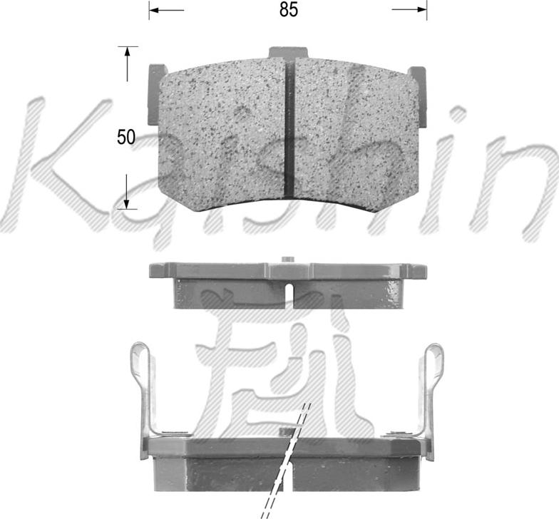 Kaishin FK5030 - Komplet Pločica, disk-kočnica www.molydon.hr