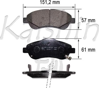 Kaishin FK5156 - Komplet Pločica, disk-kočnica www.molydon.hr