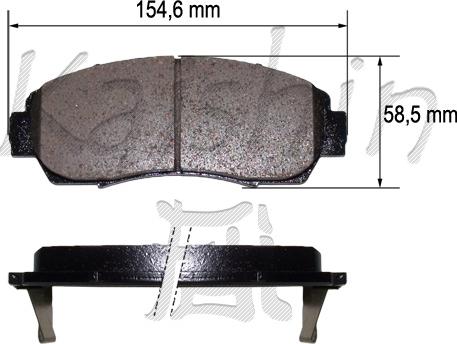 Kaishin FK5153 - Komplet Pločica, disk-kočnica www.molydon.hr