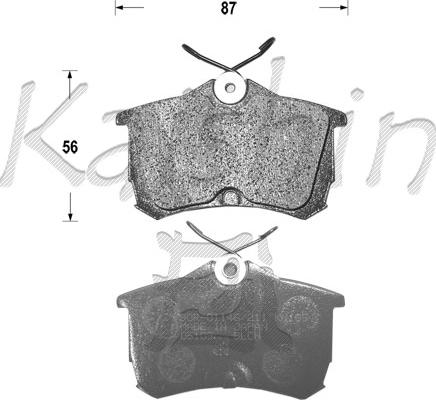 Kaishin FK5109 - Komplet Pločica, disk-kočnica www.molydon.hr