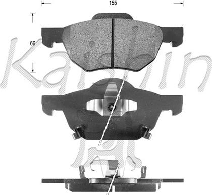 Kaishin FK5125 - Komplet Pločica, disk-kočnica www.molydon.hr