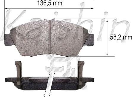 Kaishin FK5174 - Komplet Pločica, disk-kočnica www.molydon.hr