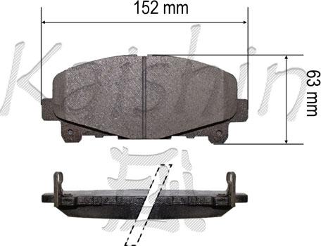 Kaishin FK5171 - Komplet Pločica, disk-kočnica www.molydon.hr