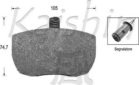 Kaishin FK5303 - Komplet Pločica, disk-kočnica www.molydon.hr