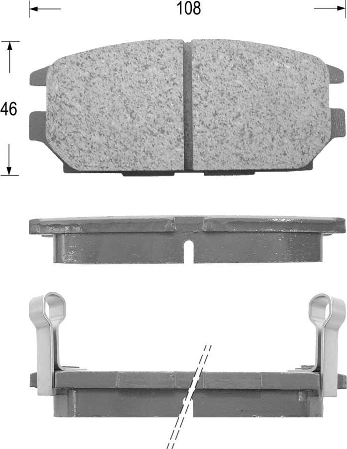 Kaishin FK6049 - Komplet Pločica, disk-kočnica www.molydon.hr