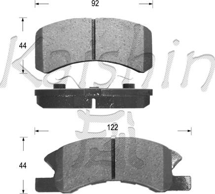 Kaishin FK6100 - Komplet Pločica, disk-kočnica www.molydon.hr