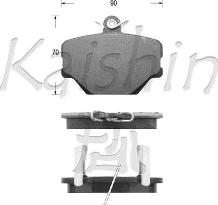 Kaishin FK10049 - Komplet Pločica, disk-kočnica www.molydon.hr