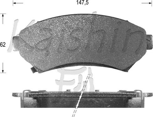 Kaishin FK10006 - Komplet Pločica, disk-kočnica www.molydon.hr