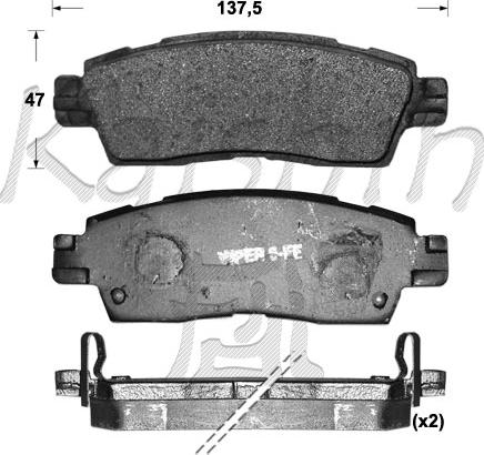 Kaishin FK10075 - Komplet Pločica, disk-kočnica www.molydon.hr