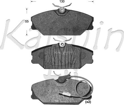 Kaishin FK10078 - Komplet Pločica, disk-kočnica www.molydon.hr