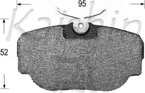 Kaishin FK10106 - Komplet Pločica, disk-kočnica www.molydon.hr