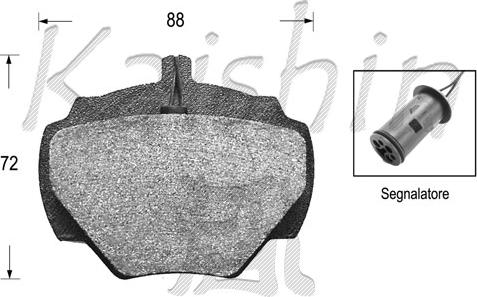 Kaishin FK10102 - Komplet Pločica, disk-kočnica www.molydon.hr