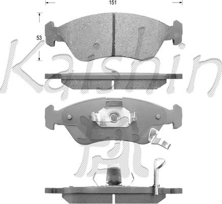 Kaishin FK10135 - Komplet Pločica, disk-kočnica www.molydon.hr