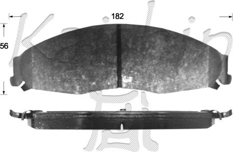 Kaishin FK10136 - Komplet Pločica, disk-kočnica www.molydon.hr