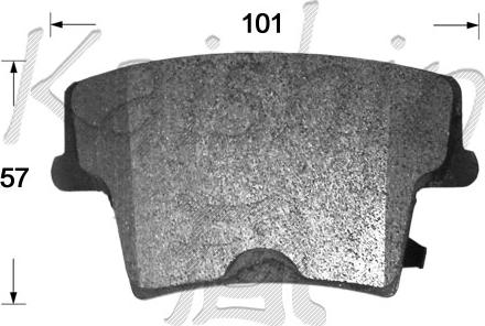 Kaishin FK10133 - Komplet Pločica, disk-kočnica www.molydon.hr