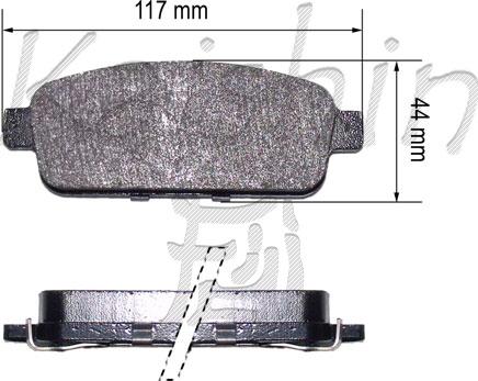 Kaishin FK10179 - Komplet Pločica, disk-kočnica www.molydon.hr