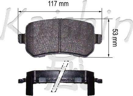 Kaishin FK10177 - Komplet Pločica, disk-kočnica www.molydon.hr