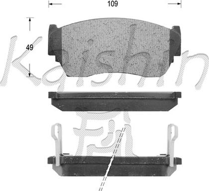 Kaishin FK1158 - Komplet Pločica, disk-kočnica www.molydon.hr