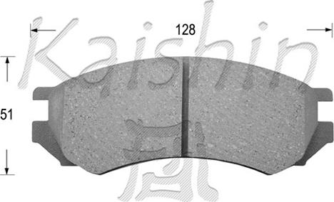 Kaishin FK1162 - Komplet Pločica, disk-kočnica www.molydon.hr