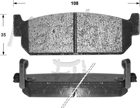 Kaishin FK1167 - Komplet Pločica, disk-kočnica www.molydon.hr