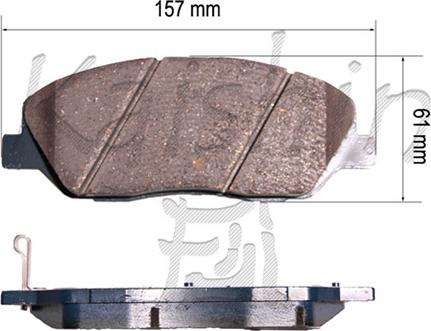 Kaishin FK11198 - Komplet Pločica, disk-kočnica www.molydon.hr