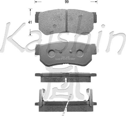 Kaishin FK11118 - Komplet Pločica, disk-kočnica www.molydon.hr