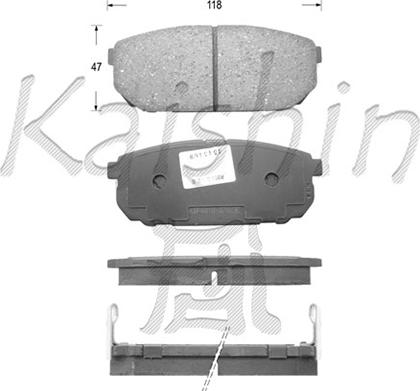 Kaishin FK11133 - Komplet Pločica, disk-kočnica www.molydon.hr