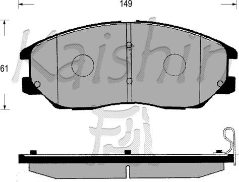 Kaishin FK11173 - Komplet Pločica, disk-kočnica www.molydon.hr