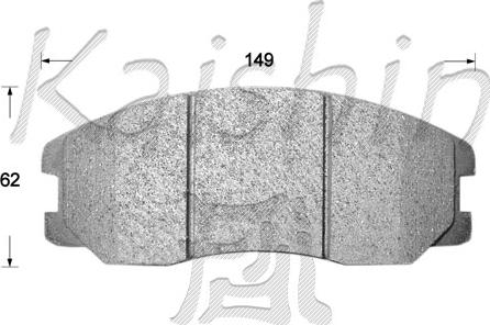 Kaishin FK11242 - Komplet Pločica, disk-kočnica www.molydon.hr