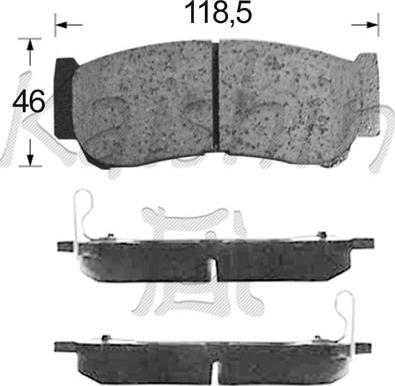 Kaishin FK11201 - Komplet Pločica, disk-kočnica www.molydon.hr