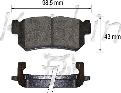 Kaishin FK11217 - Komplet Pločica, disk-kočnica www.molydon.hr