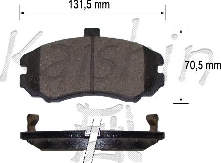 Kaishin FK11224 - Komplet Pločica, disk-kočnica www.molydon.hr